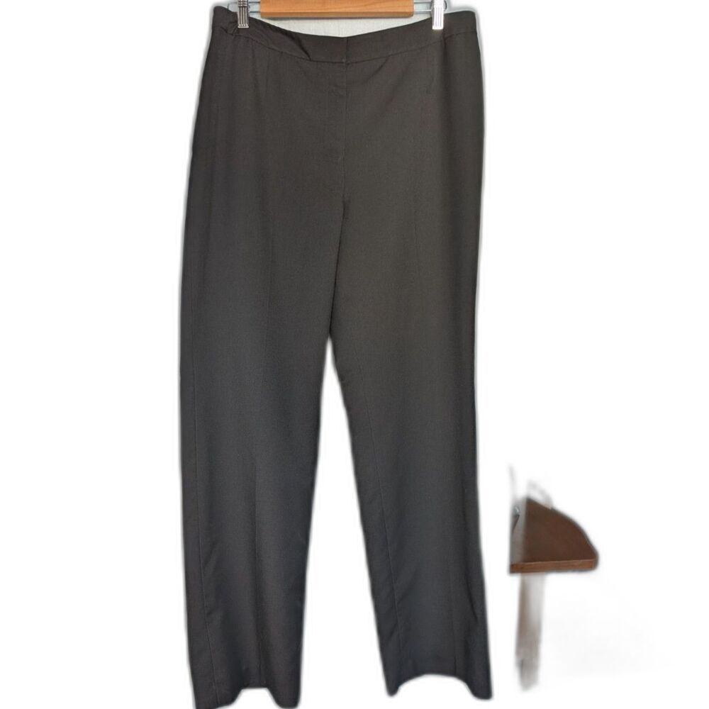 Black Label by Evan-Picone Straight Leg Trousers 90s Y2K